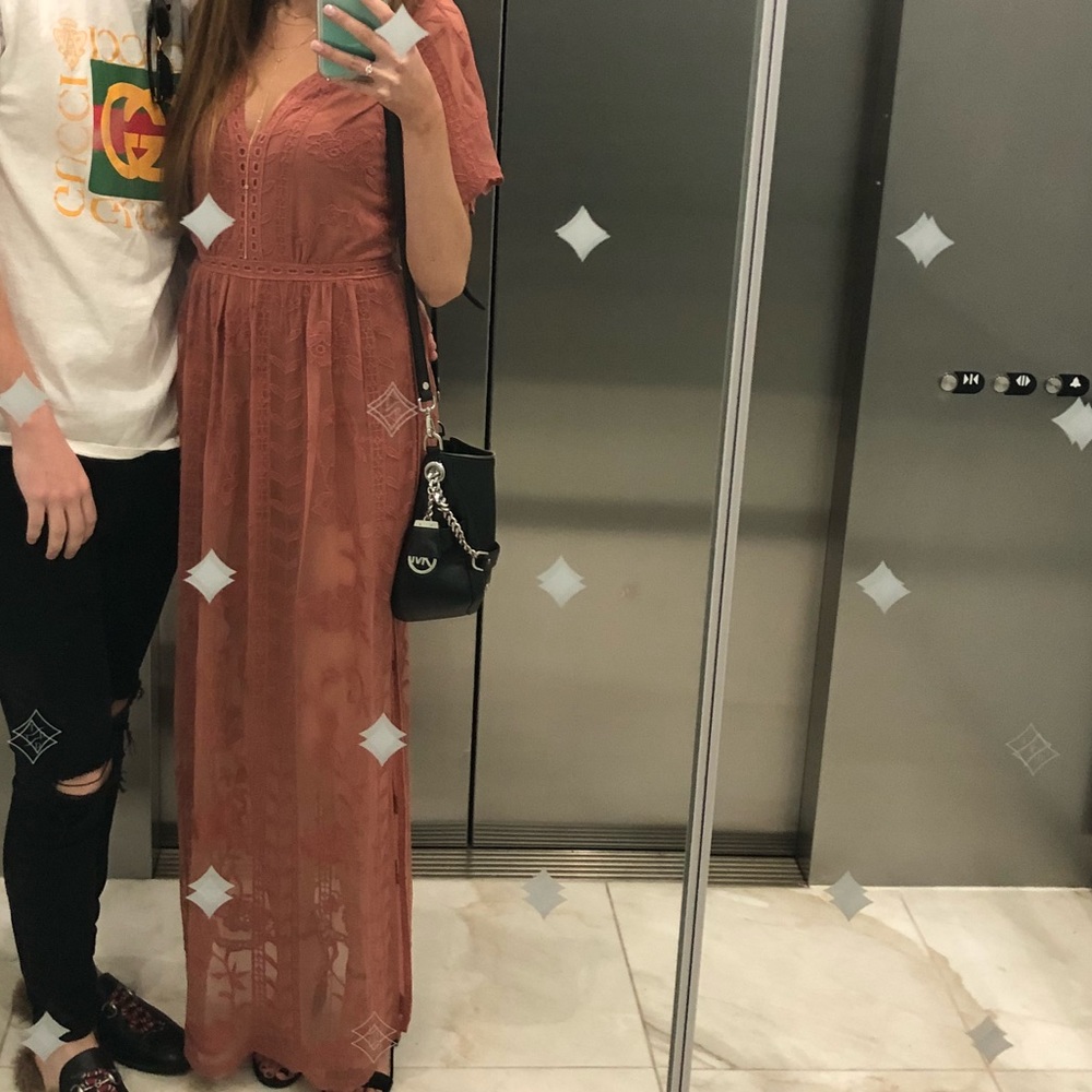 Burnt Orange Maxi Dress